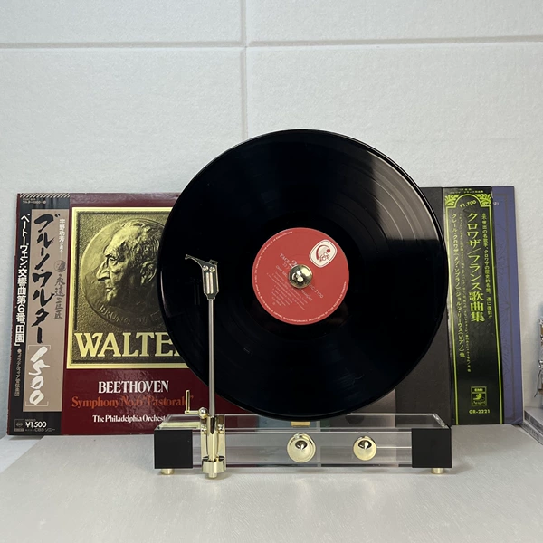 [Large Size] Sing Through Gold: 36cm high, including real red record - random cover model