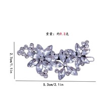 厂家欧美复古闪钻发饰饰品批发义乌时尚气质街拍繁花发夹边夹批发