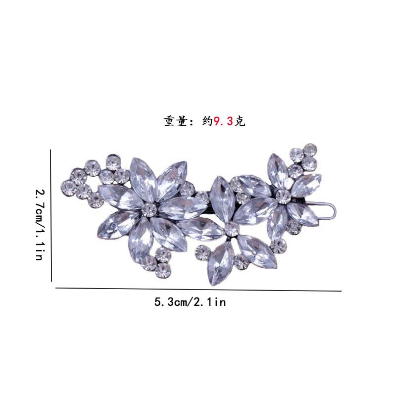 Yiwu moda temperamento calle tiro flores horquilla clip lateral venta al por mayor Fabricantes europeos y americanos retro flash diamante accesorios para el cabello al por mayor