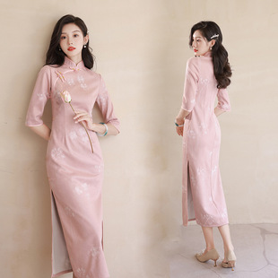 Special for TikTok Cheongsam Spring and Summer Women's Chinese Style Young Embroidered Datefulness and Atmosphere Improved Daily Life Clothes
