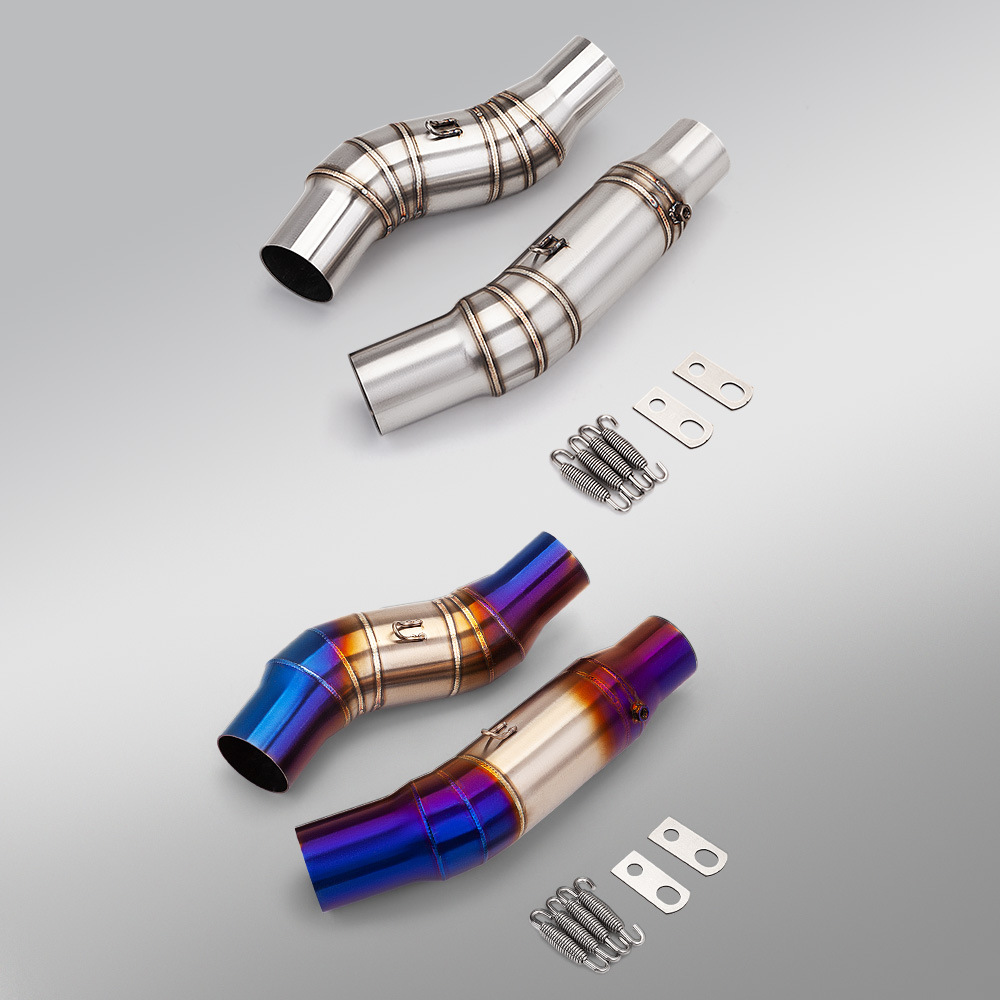 Suitable for motorcycle Z1000 dual outlet mid-section and tail-section exhaust pipe set, non-destructive direct fit for 2010-2022 models