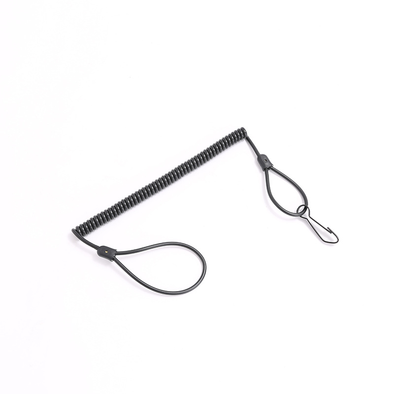 Nuevo Kevlar al aire libre táctica primavera pistola cuerda antirrobo anti-Pérdida anti-corte nylon tarea cuerda Cámara primavera cuerda fábrica