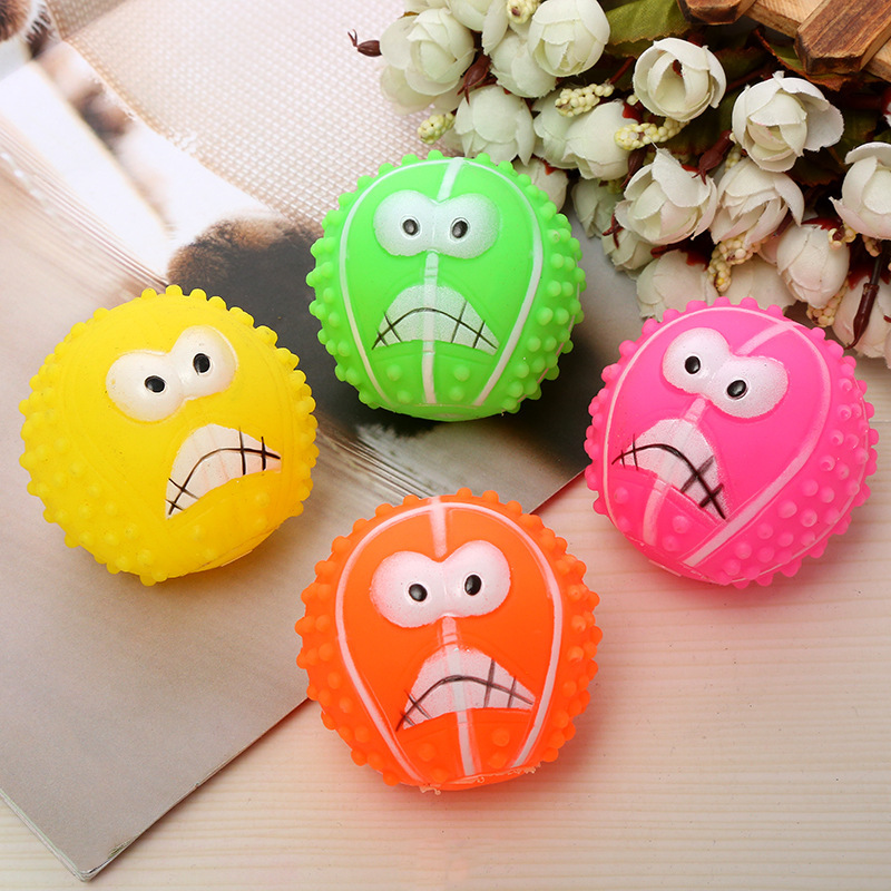 Perro mascota sonido juguete bola vinilo pequeño perro mordedura-resistente molar perro juguete fábrica de comercio exterior al por mayor