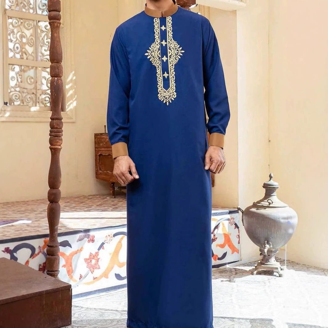 Men's ethnic long-sleeve, (Cross-border trading), with embroidery, ethnic style, oversize