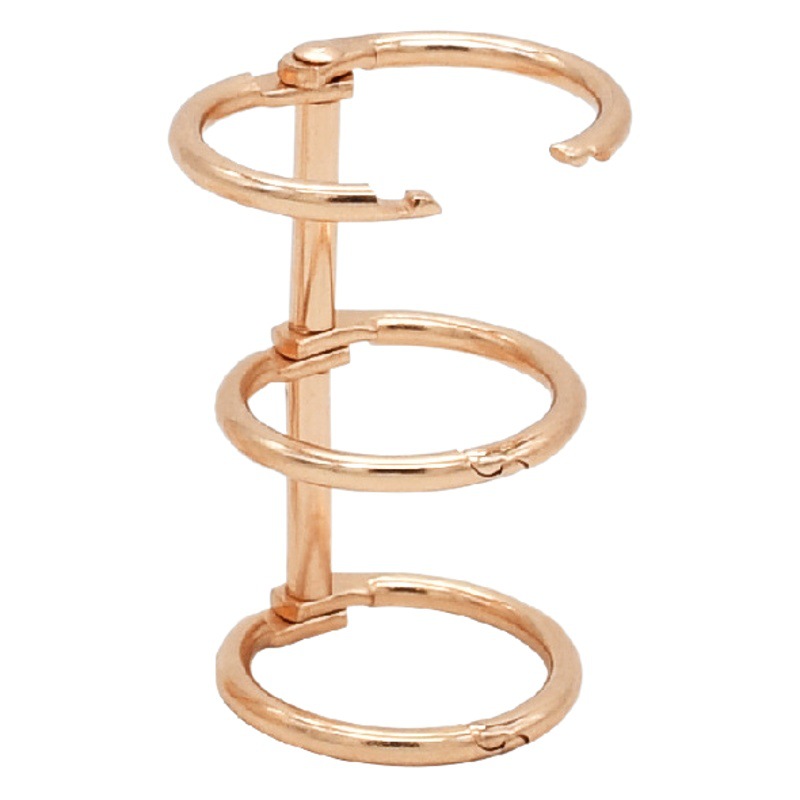 Anillos de encuadernación para cuadernos, accesorios de papelería, anillos metálicos desmontables, suministro transfronterizo, anillos de encuadernación metálicos de varios tamaños