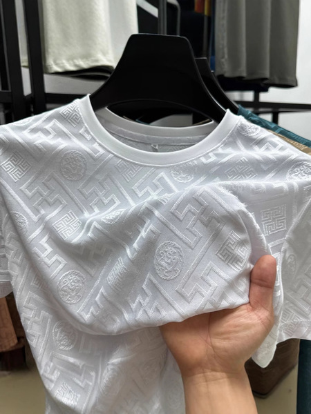 Breathable casual silk fashionable thin summer T-shirt with a round…