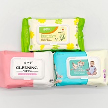 厂家批发彤贝比足片80片大包手口湿巾适用孕婴店活动礼品