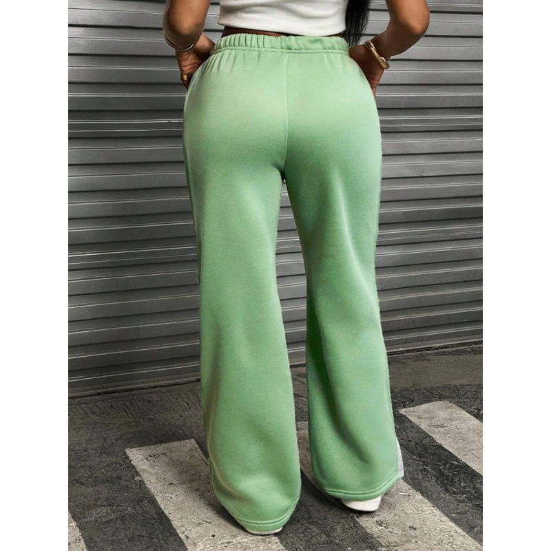 V 53811 Color Block Wide Leg Pants Pantalones de piernas anchas de color para mujeres image 3