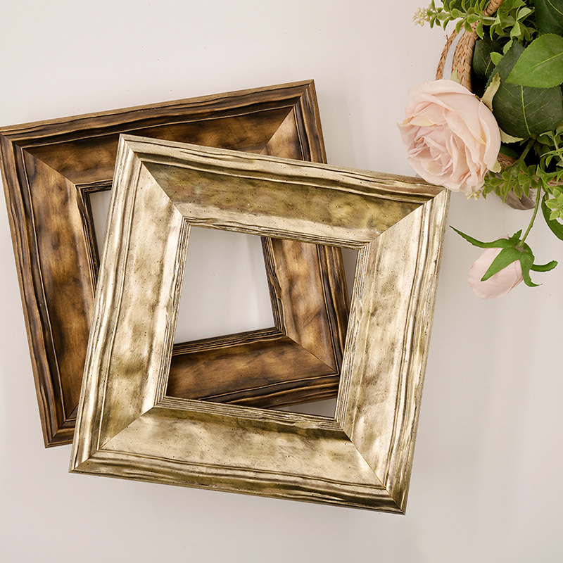 Bauhaus Post-Modern Style Oil Painting Gold Custom Wooden Framed Wooden Picture Frame Solid Wood Frame Self-Assembled Photo Frame Empty Frame