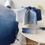 晕染雨伞女高级感太阳伞防晒防紫外线小清新全自动折叠晴雨两用伞