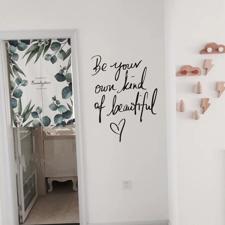 Fábrica al por mayor ins estilo pegatinas de pared inglés pegatinas dormitorio internet celebridad tienda fondo decorativo pegatinas de pared