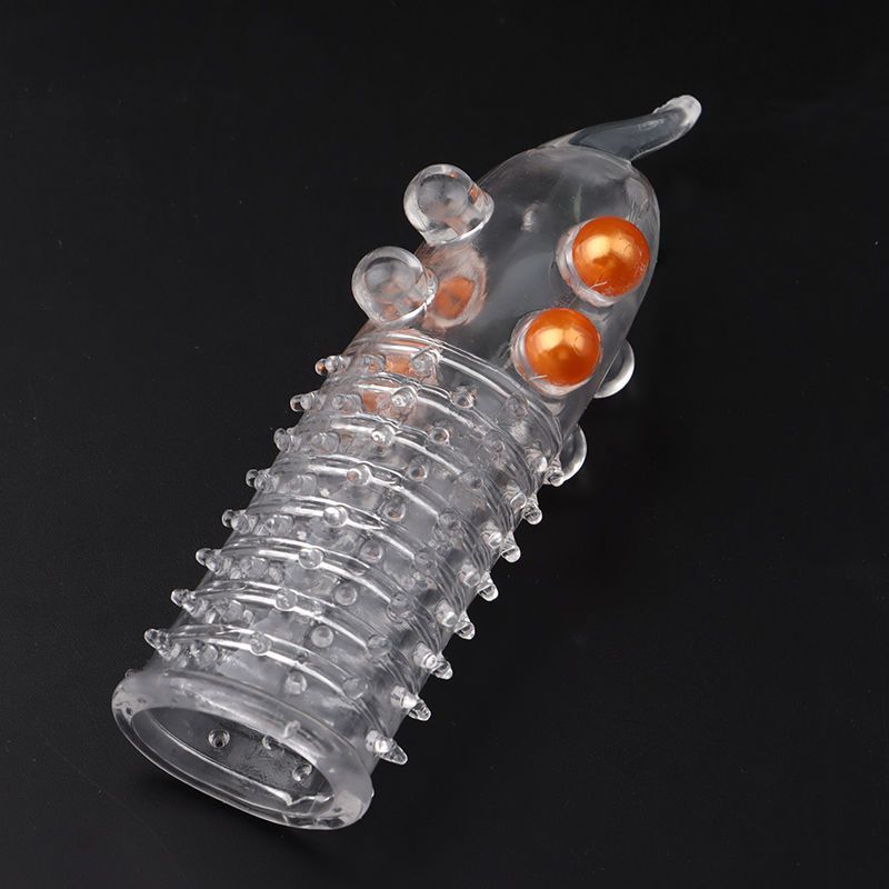 Elephant Nose Wolf Tooth Delay Set for Men, Ultra-Thin Textured Sleeve, Purple — detail image 3