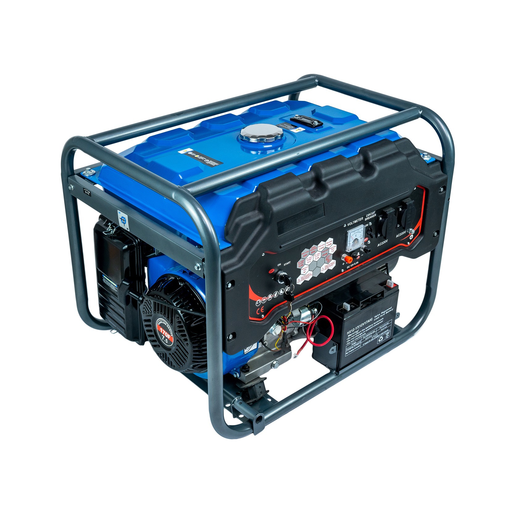 小型便携式家用低噪音2KW单相汽油发电机gasoline generator