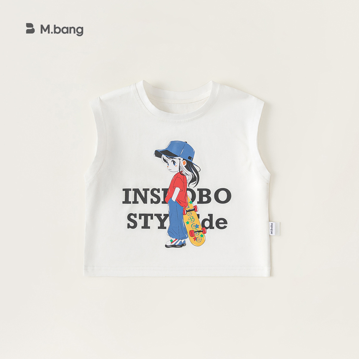 Chaleco para niños verano niñas color sólido camisola casual bebé sin mangas camiseta top XY24035
