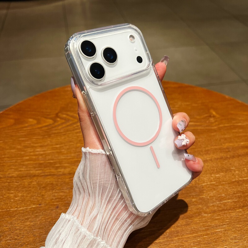 新款iPhone17PROMAX高透亚克力磁吸手机壳适用苹果16防摔保护套15|undefined