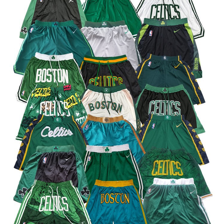 Celtics Nba Basketball Shorts Summer Sports Shorts Trendy Shorts Cross-Border Supply Manufacturer Wholesale