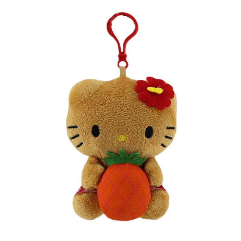 国境を越えた新製品ハワイ黒皮kittyは卵黄兄のキーホルダー卵黄兄のぬいぐるみのストラップになった|undefined