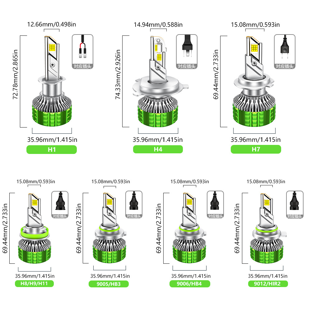 Auto personalizado led faro de alta potencia 190W faro de automóvil marca LOGO luz láser de paso H7 image 6