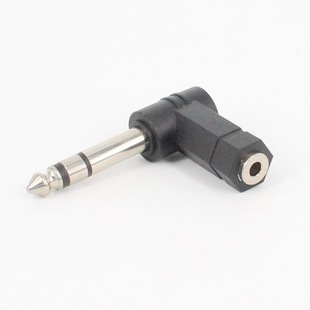 6.35 to 3.5mm female adapter 6.5 to 3.5 female adapter 90 earphone microphone audio adapter