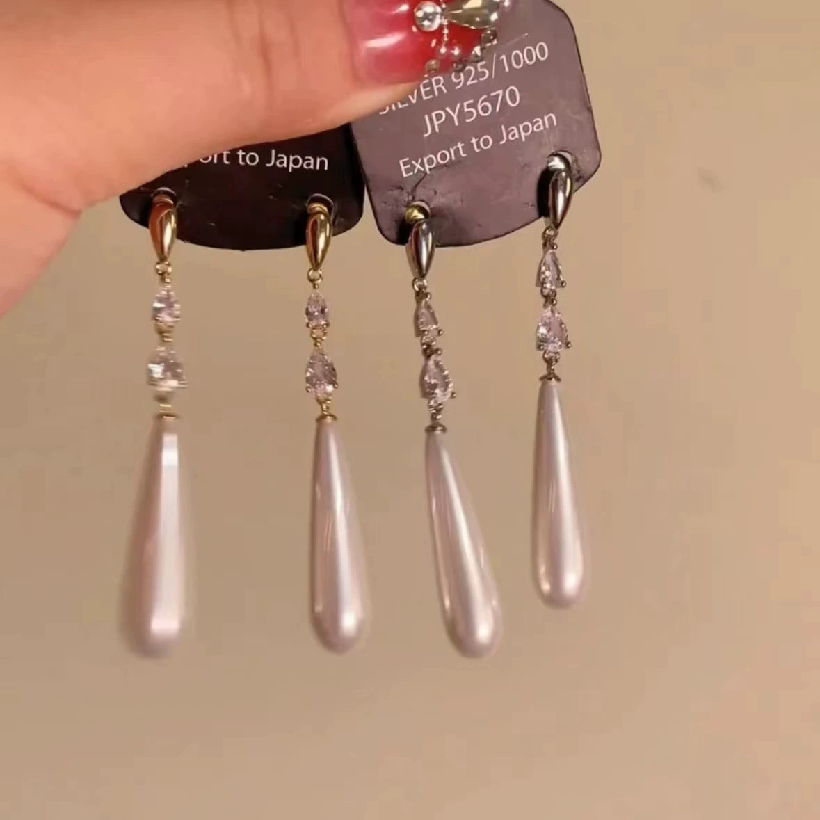 Earrings, floral light-luxury high-quality dangle styles, assorted silver-needle and ear-hook options