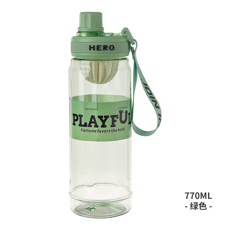 Amazon Hot Sale New Plastic Glass Creativity Handheld Glass Fitness Glass Water Sports Glass Space Drinking