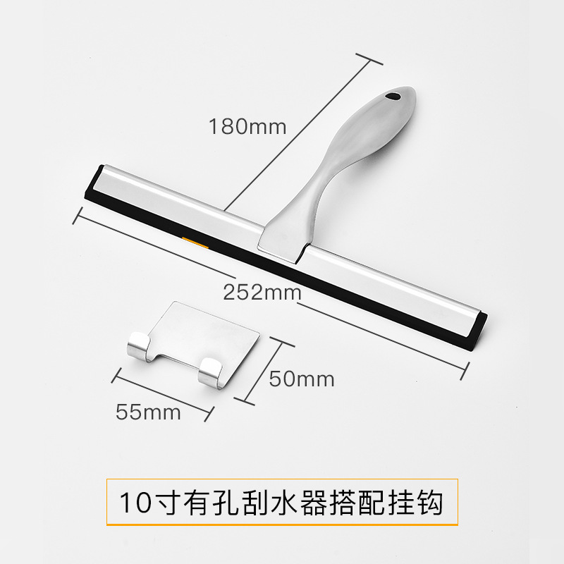 Mango con agujero, raspador de 10 pulgadas, gancho cuadrado (paquete de caja blanca)