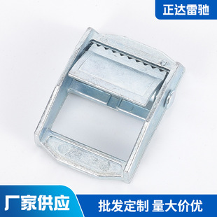 Factory supply electroplated blue and white zinc buckle binding belt buckle cargo retractor buckle binding belt buckle