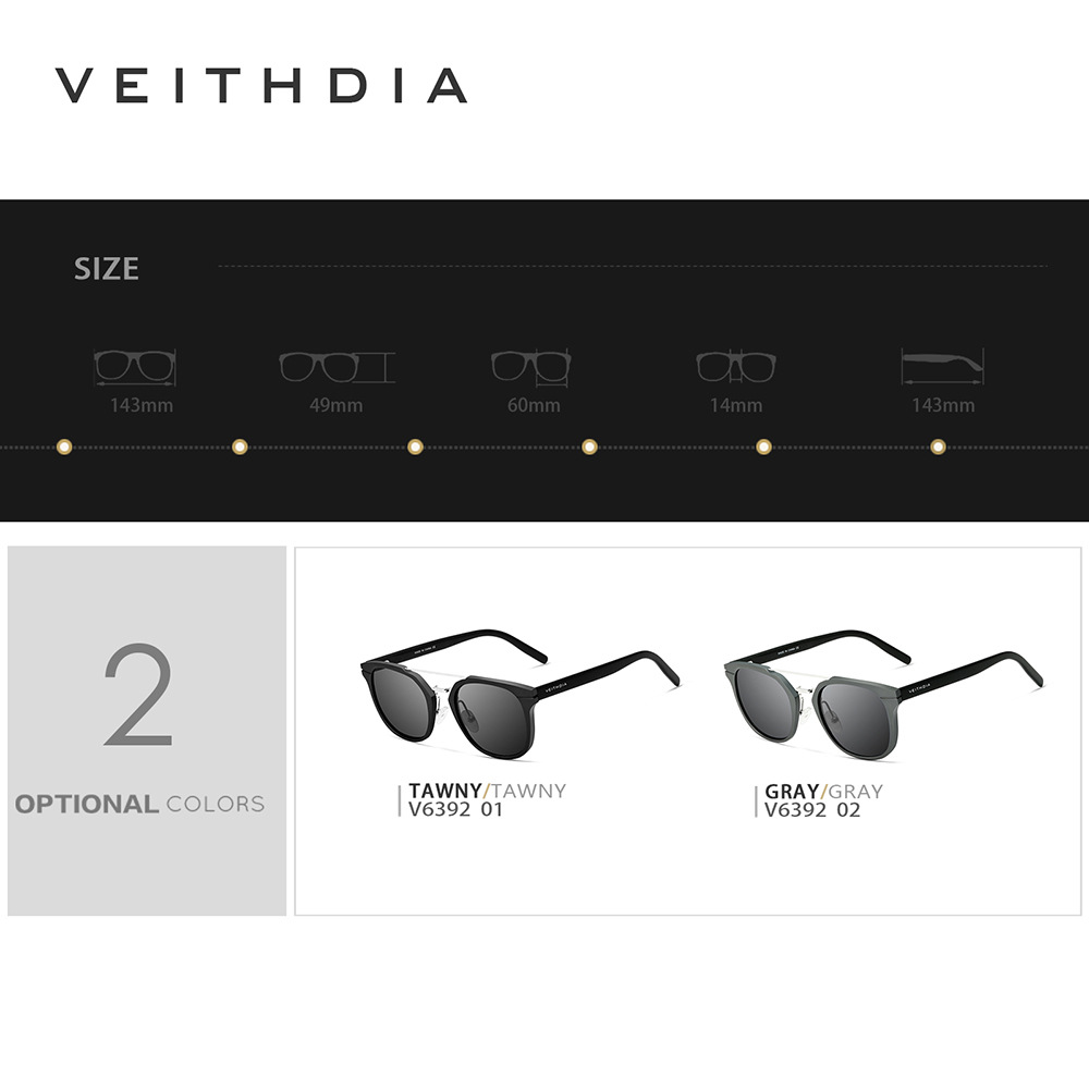 Hombres y mujeres polarizadas UV a prueba de aluminio-magnesio marco placa primavera pie gafas de sol 2022 nuevo transfronterizo en stock 6392