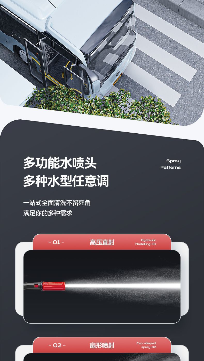 Delixi High-Pressure Cleaning Machine, Car Washing Machine, Powerful Floor Cleaning Machine, Household High-Power Garden Washing Machine, Villa Commercial Water Pump
