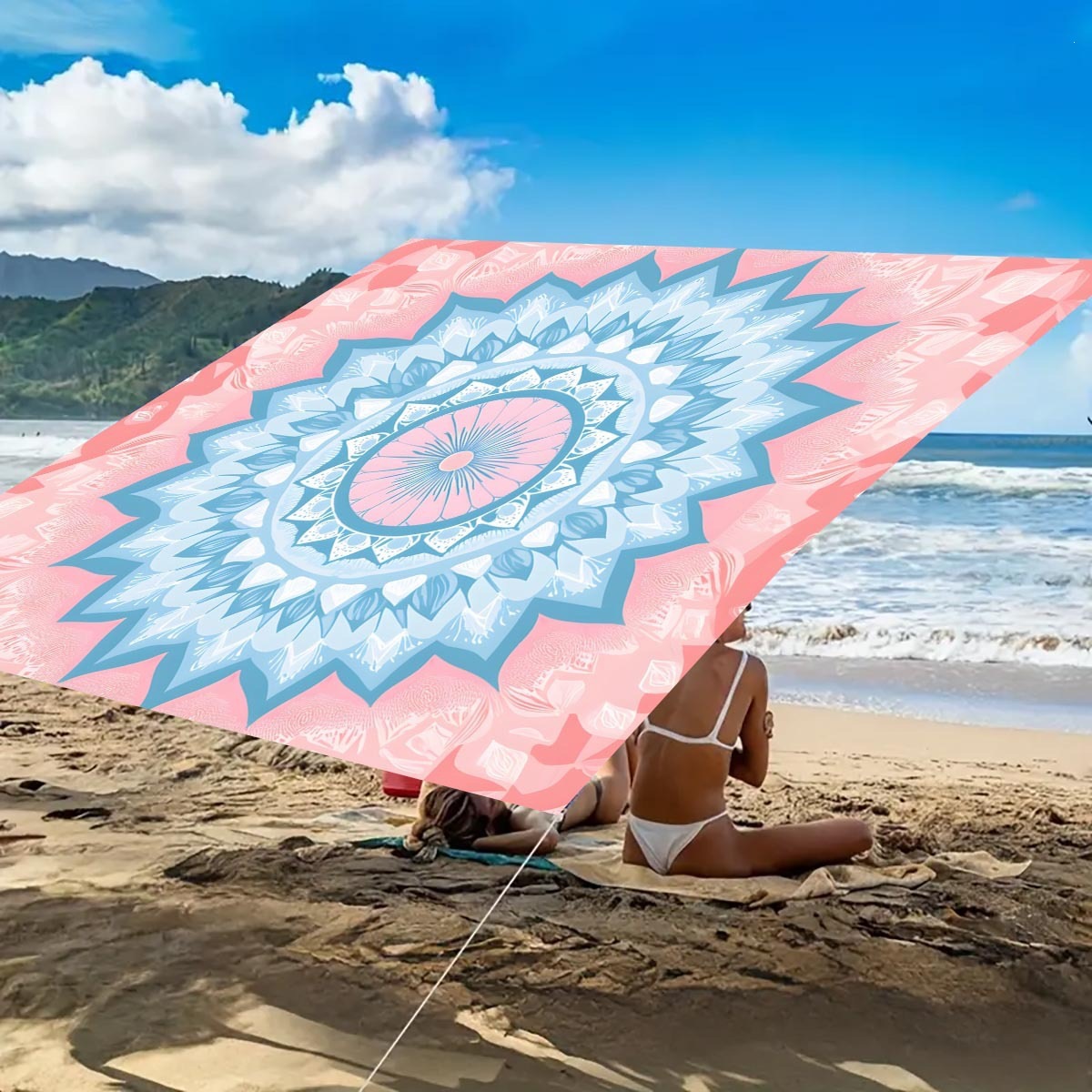 Cross-border camping sunshade tent - camping tarpaulin picnic ground cover. Portable outdoor camping tent