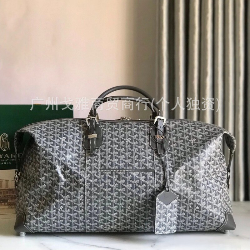 Goyard Export Dog Tooth Letter Y Printed Luggage Bag Fitness Bag Large Capacity Travel Bag European and American Wholesale