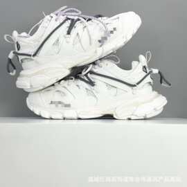 跨境现货批发巴家三.0钥匙扣绑带款老爹鞋女厚底慢跑男女款运动鞋