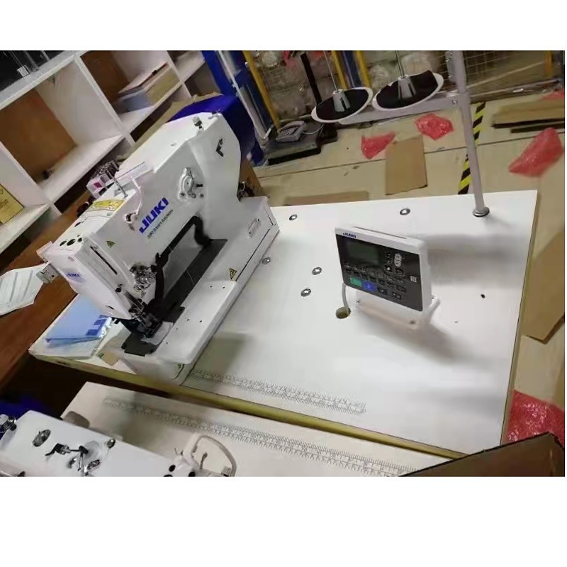 Venta al por mayor Japón juki máquina pesada LBH-1790AN computadora cabeza plana cerradura máquina recta ojo botón puerta industrial máquina de coser
