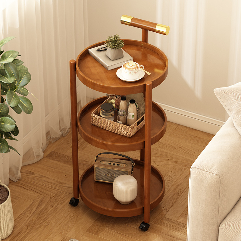 Mahjong Table, Coffee Table, Tea Cabinet, Special Small Side Table for the Game Room, Movable Tea Table with Wheels, Small Trolley