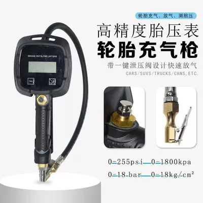 Pressure Monitoring Air Pressure Gun, Air pressure gauge/tire pressure gauge - high-quality-tire-pressure-gauge-with-button-cell-battery