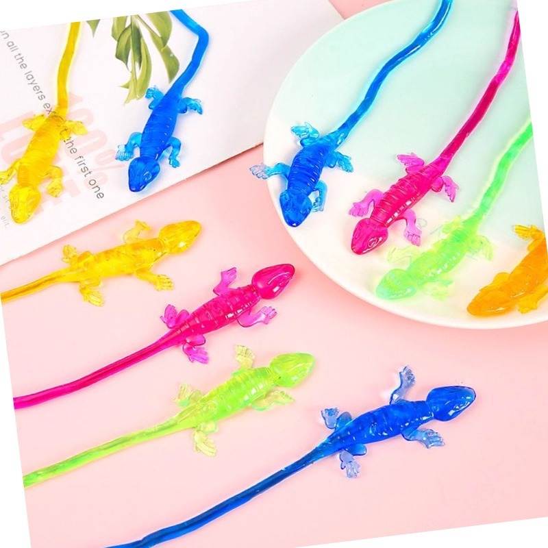 Stress Relief Sticky Little Gecko Spider-Man Wall Climber Prank Sticky Palm Sticky Fun Lizard Vent Toy