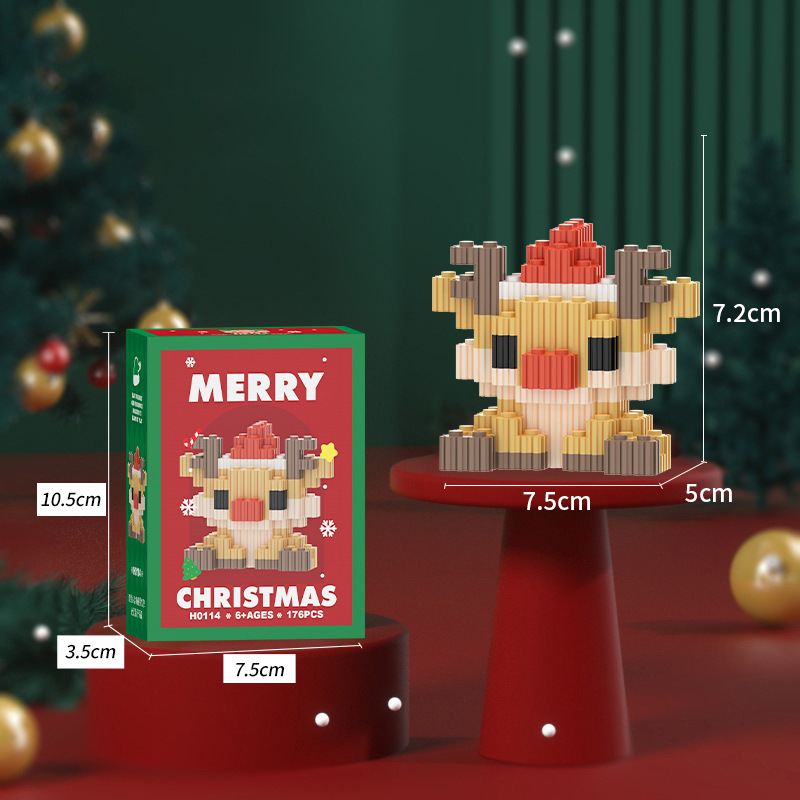 Compatible transfronterizo muñeca de dibujos animados creativos de Lego, pequeñas partículas, juguetes educativos ensamblados, bloques de construcción, regalos para estudiantes al por mayor