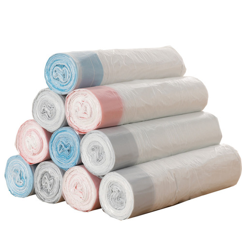 4-gallon drawstring garbage bag with thickened material, tear-resistant, handle design, large size, best-selling