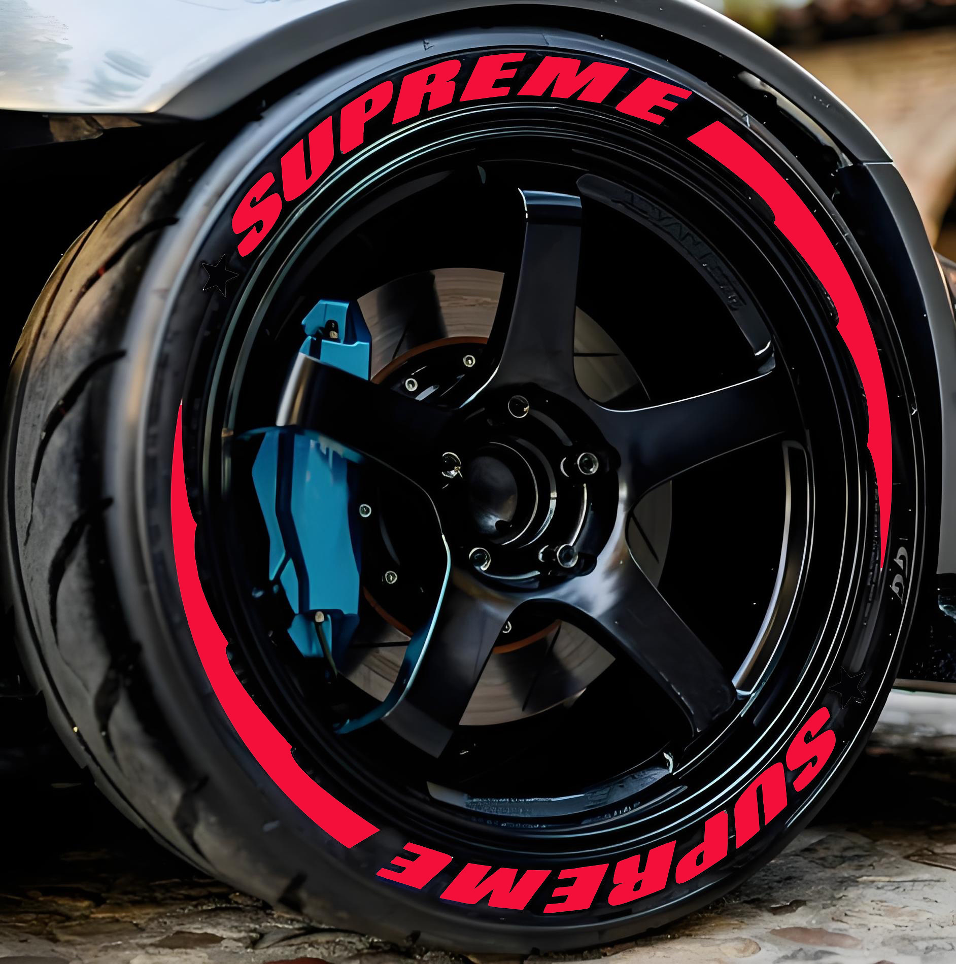 레드 SUPREME+레드 울프팡