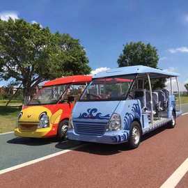 湖南11座景区燃油观光车爬坡动力强校园公园游览车图片及厂家