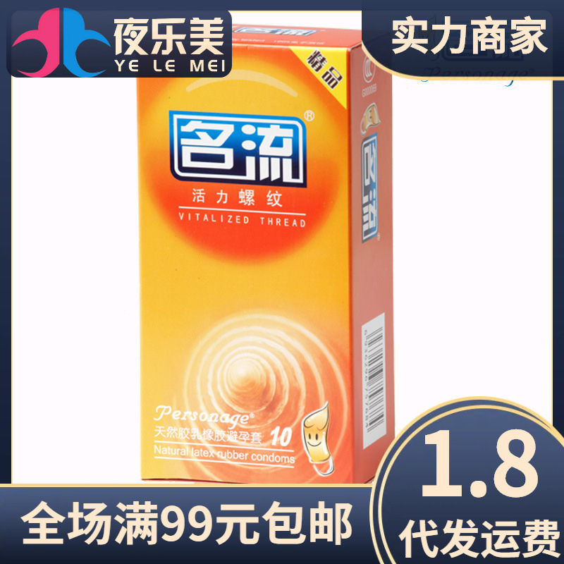 Celebrity Vitality Threaded Condoms 10-Pack Condom Vending Machine Supply Adult Products Support Dropshipping