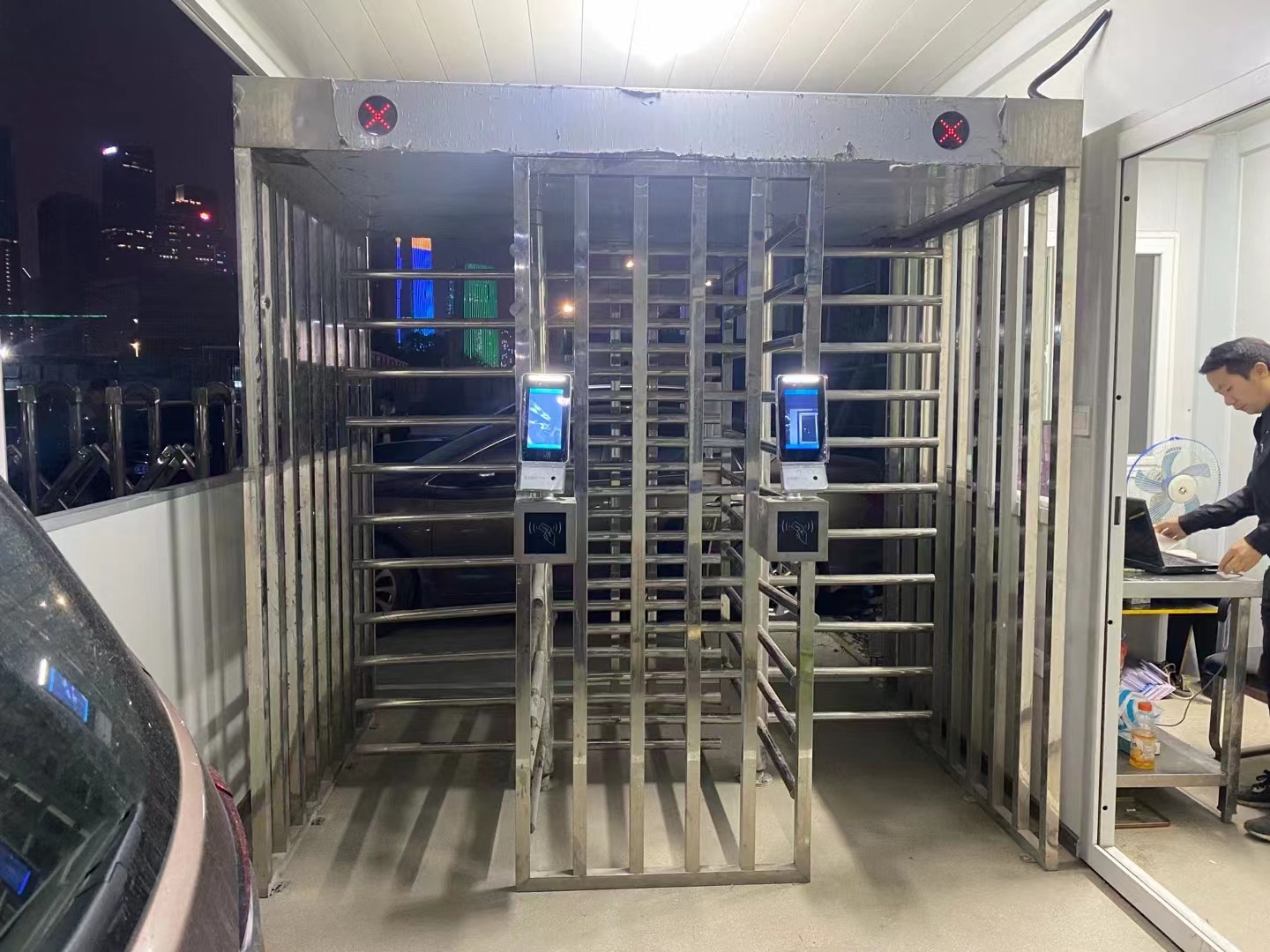 工地实名制全高转闸建筑三辊转闸工地十字转闸人脸识别通道闸机