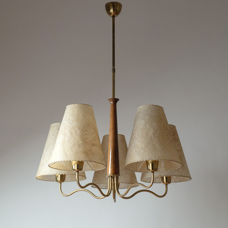 Medieval Antique Western Chandelier Bedroom Retro Lamp Parchment Wood Old Money Style Dining Room Living Room Main Light