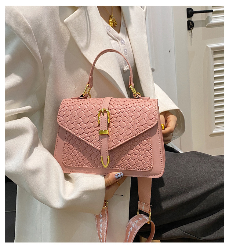 307g Weight Magnetic Buckle Closure Type Single Shoulder Strap Strap Type Crossbody Bag Bags Type Daily Occasion Pu Leather Material Color Block, Solid Color Pattern All Seasons Season Women's Gender Classic Style Style Square Shape Small Size Women's Small Pu Leather Color Block Solid Color Classic Style Square Magnetic Buckle Crossbody Bag 无
