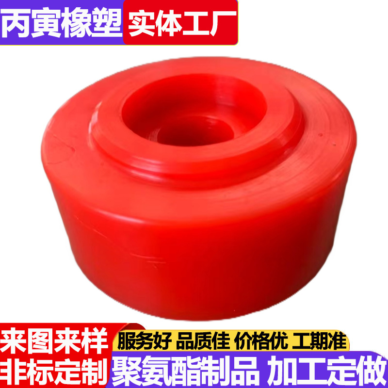 定制聚氨酯轮胶轮滚轮无动力滚筒胶辊轮PU橡胶滚轮输送系统摩擦轮