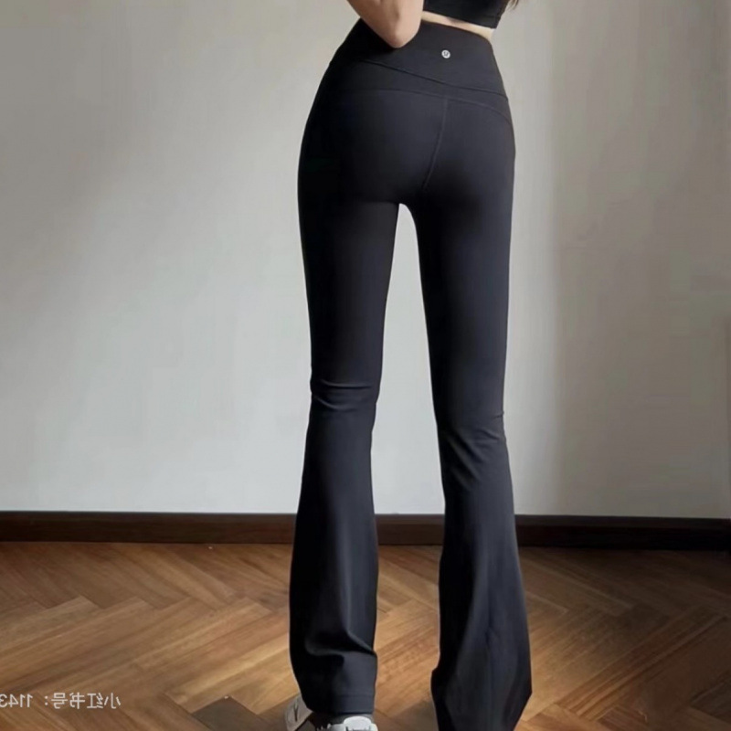 LULU Original Groove Flared High-Waisted Butt-Lifting Yoga Pilates Slimming Nude Feel Fitness Sports Running Pants LULU Original Groove Flared High-Waisted Butt-Lifting Yoga Pilates Slimming Nude Feel Fitness Sports Running Pants
