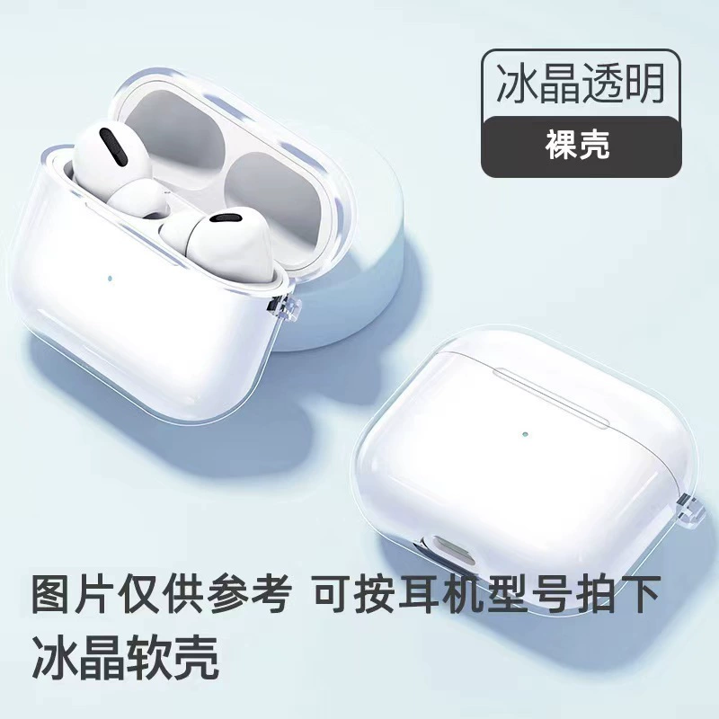 Защитный чехол (Apple AirPods 1–4, Pro, Pro2), TPU прозрачный, тонкий элегантный дизайн