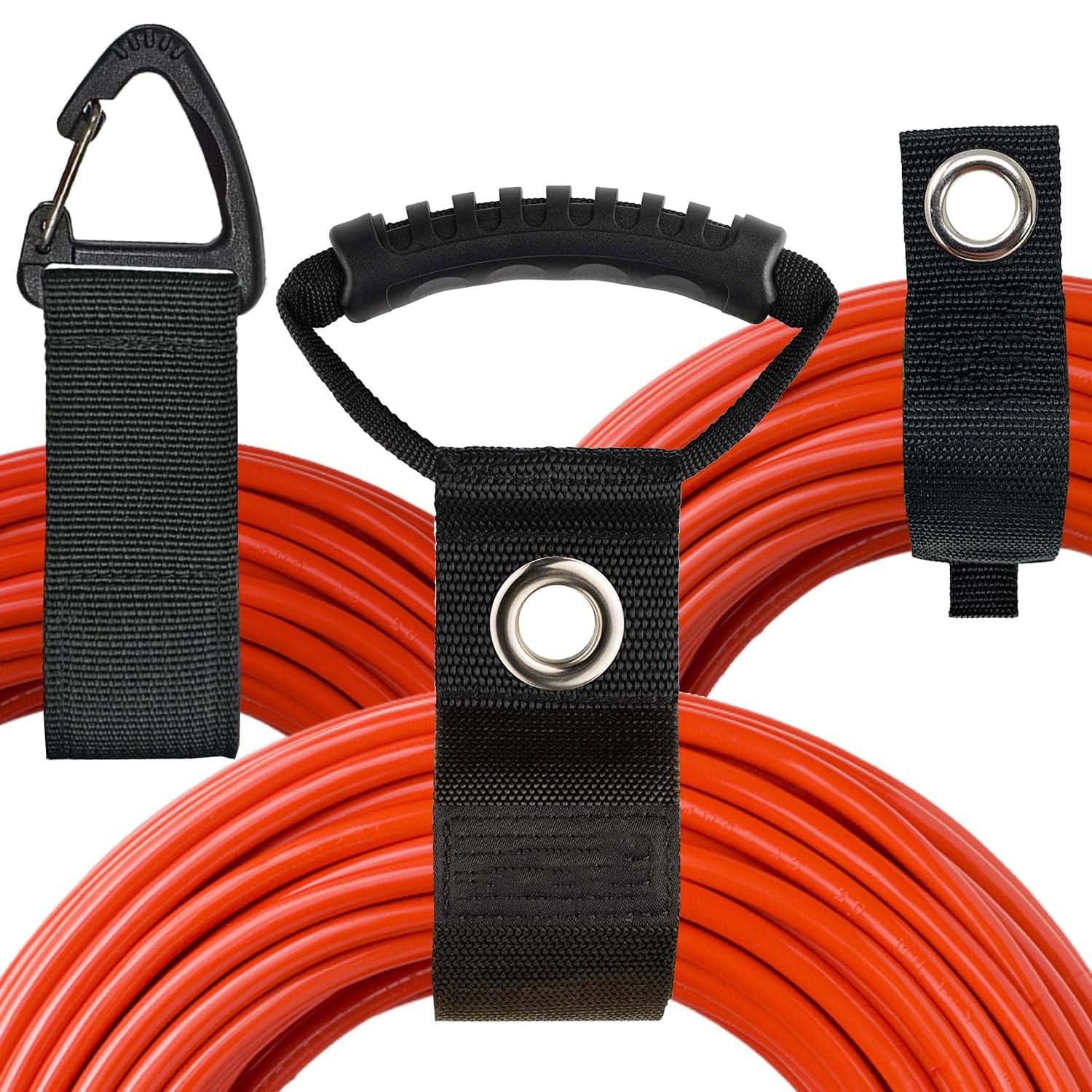 延长线包装收纳带尼龙软管钩环支架带重型可调节储物车库收纳绑带