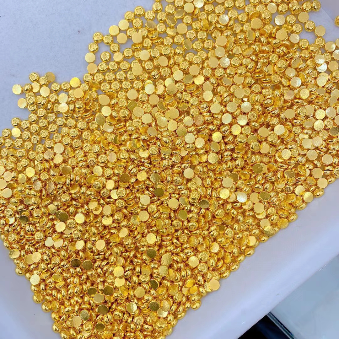 黄金足金AU9999投资收藏金豆豆3D实心硬金纯金豆子工厂批发小金库-阿里巴巴