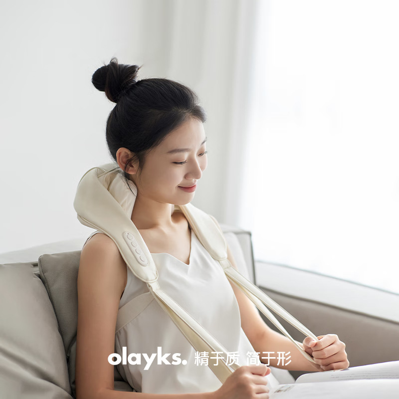 Olayks Cervical Spine Massager Trapezius Shoulder And Neck Massager Shoulder Kneading Back Neck Waist Massage